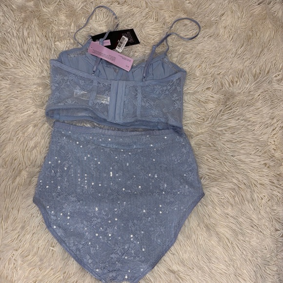 Wild Fable Blue Lace Bralette and Panty Set - Picture 2 of 2